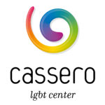 Logotipo del Cassero LGBT Center con un diseño colorido en forma de espiral.